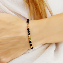 Turmalin, Hematyt - bransoletka na ochronę, bogactwo, uzdrowienie - Wewnętrzna Ochrona