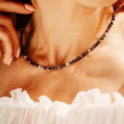 Komplet biżuterii srebro pozłacane bransoletka i naszyjnik - Nowy Początek - Magiczna Noc