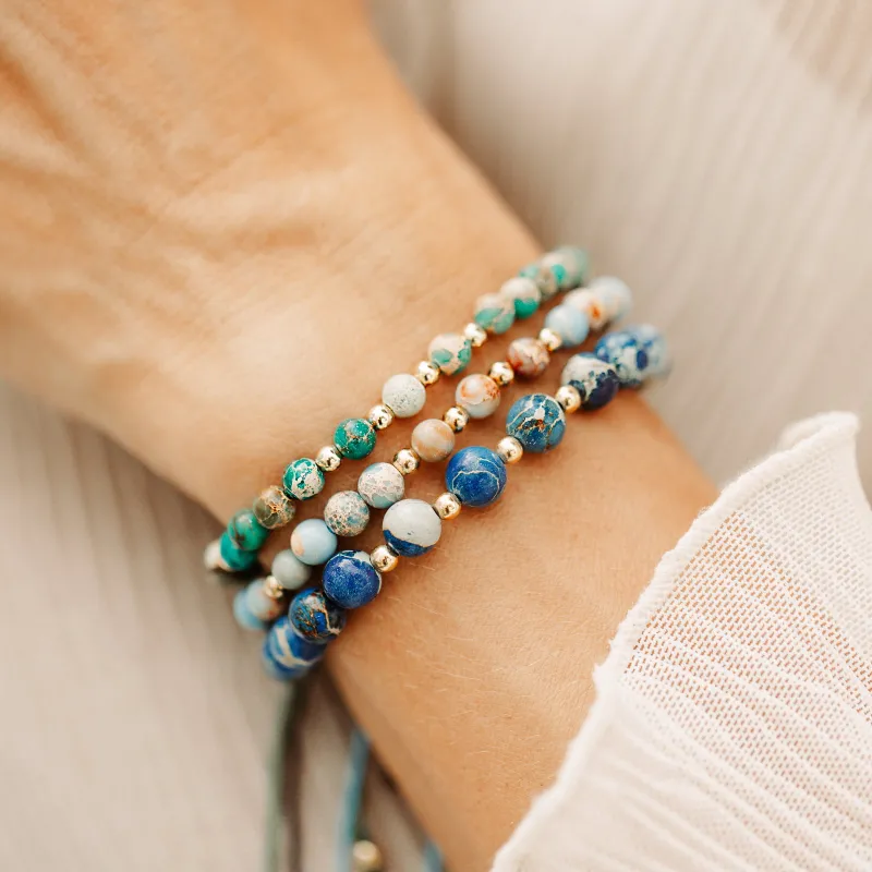 Jaspis, Hematyt - bransoletka na sznurku na zdrowie, odwagę, spokój - Refleksja Zdrowia