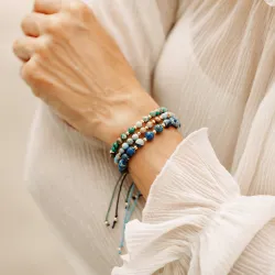 Jaspis, Hematyt - bransoletka na sznurku na zdrowie, odwagę, spokój - Refleksja Zdrowia