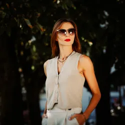 Komplet biżuterii stal chirurgiczna bransoletka i naszyjnik - Solaris