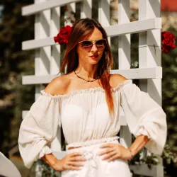 Cytryn, Tygrysie Oko, Hematyt - srebrny pozłacany naszyjnik na sukces, szczęście, bogactwo - Symfonia Bogactwa