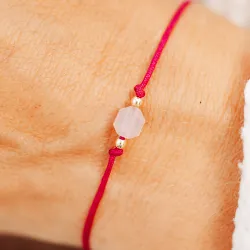 Chalcedon - bransoletka na sznurku na zdrowie, duchowość, uzdrowienie - Refleksja Zdrowia