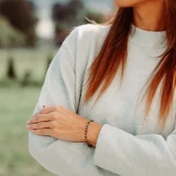 Malachit, Kwarc Dymny, Tygrysie oko - bransoletka na odwagę, siłę, spokój - Światło Spokoju