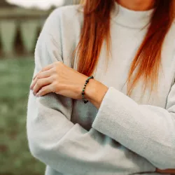 Turmalin, Malachit, Hematyt - bransoletka na ochronę, bogactwo, uzdrowienie - Wewnętrzna Ochrona