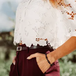 Turmalin, Hematyt - bransoletka na ochronę, bogactwo, uzdrawianie - Wewnętrzna Ochrona