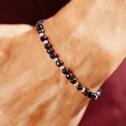 Noc Kairu - srebrna bransoletka na harmonię, uzdrowienie, spokój - Magiczna Noc