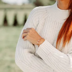 Komplet biżuterii srebro pozłacane bransoletka i naszyjnik - Ezoteryczna Elegancja