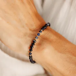 Komplet biżuterii srebro pozłacane bransoletka i naszyjnik - Plejady