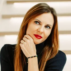 Turmalin, Tygrysie Oko, Hematyt - bransoletka na sznurku na bogactwo, sukces, siłę - Mama