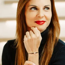 Turmalin, Perła,Hematyt - bransoletka na sznurku na ochronę, bogactwo, uzdrowienie - Moja Świadkowa