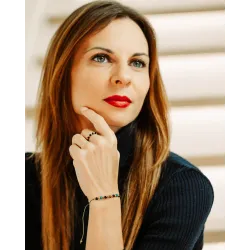 Malachit, Turmalin, Tygrysie Oko - bransoletka na sznurku na spokój, odwagę, bogactwo - Symfonia Bogactwa