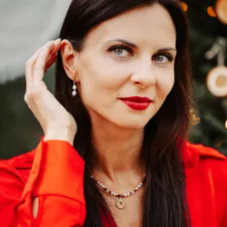 Perła - srebrne pozłacane kolczyki na harmonię, uzdrawianie, spokój - Skarby Oceanu