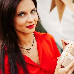 Turmalin, Hematyt - srebrny pozłacany naszyjnik na ochronę, bogactwo, uzdrowienie - Andromeda