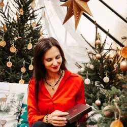 Komplet biżuterii srebro pozłacane bransoletka i naszyjnik - Wewnętrzna Ochrona