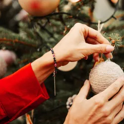 Rubin, Szafir - srebrna bransoletka na miłość, siłę, spokój - Pocałunek Miłości