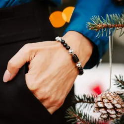 Turmalin, Jaspis, Hematyt - bransoletka na ochronę, bogactwo, uzdrawianie - Wewnętrzna Ochrona