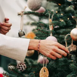 Rubin, Kwarc Różowy - srebrna pozłacana bransoletka na miłość, sukces, siłę - Pocałunek Miłości