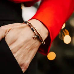 Tygrysie Oko, Cytryn, Turmalin - bransoletka na ochronę, bogactwo, uzdrowienie - Stella