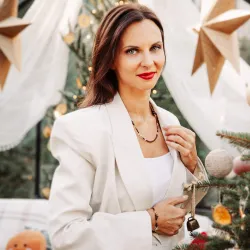 Komplet biżuterii srebro pozłacane bransoletka i naszyjnik - Stella