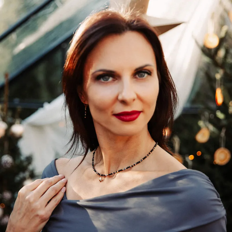 Komplet biżuterii stal chirurgiczna naszyjnik i kolczyki - Stella