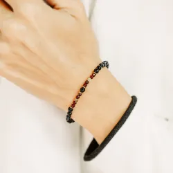 Onyks, Granat, Hematyt - bransoletka na koncentrację, miłość, sukces - Ona i On