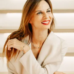 Komplet biżuterii srebro pozłacane bransoletka i naszyjnik - Duchowe Przebudzenie