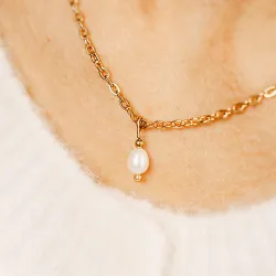 Komplet biżuterii stal chirurgiczna naszyjnik i kolczyki - Stella