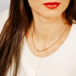 Komplet biżuterii stal chirurgiczna naszyjnik i kolczyki - Stella