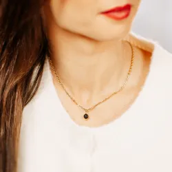 Komplet biżuterii stal chirurgiczna naszyjnik i kolczyki - Stella