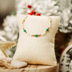 Malachit, Cytryn, Hematyt - naszyjnik na odwagę, siłę, spokój - Stella