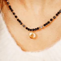 Komplet biżuterii stal chirurgiczna naszyjnik i kolczyki - Stella