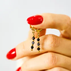 Komplet biżuterii stal chirurgiczna naszyjnik i kolczyki - Stella