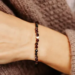 Turmalin, Granat, Hematyt - bransoletka na zdrowie, miłość, kreatywność - Ona i On