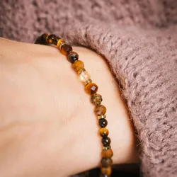 Tygrysie Oko, Cytryn, Hematyt - bransoletka na bogactwo, sukces, siłę - Ona i On