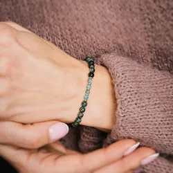 Jaspis, Apatyt, Hematyt - bransoletka na zdrowie, odwagę, spokój - Ona i On