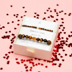 Tygrysie Oko, Cytryn, Hematyt - bransoletka męska na bogactwo, sukces, siłę - Ona i On