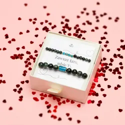 Jaspis, Apatyt, Hematyt - bransoletka na zdrowie, odwagę, spokój - Ona i On