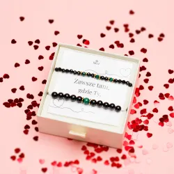 Bransoletka z Turmalinu, Malachitu, Hematytu – Siła i Spokój | Taliz