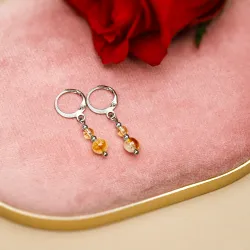 Cytryn - kolczyki na sukces, szczęście, bogactwo - Stella