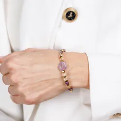 Cytryn, Ametyst, Hematyt - bransoletka na koncentrację, miłość, bogactwo - Symfonia Bogactwa