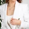 Komplet biżuterii srebro bransoletka i naszyjnik - Kobieca Energia - Oaza Szczęścia