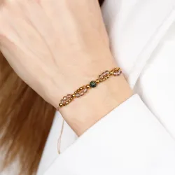 Kwarc Dymny, Turkus, Hematyt - bransoletka na sznurku na siłę, uzdrawianie, kreatywność - Duchowe Przebudzenie