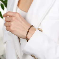 Tygrysie Oko, Piryt, Hematyt - bransoletka na bogactwo, sukces, siłę - Symfonia Bogactwa