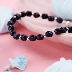 Noc Kairu, Hematyt - srebrna bransoletka na harmonię, uzdrowienie, spokój - Magiczna Noc