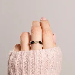 Komplet biżuterii srebro pozłacane bransoletka i naszyjnik - Ochrona - Wewnętrzna Tarcza