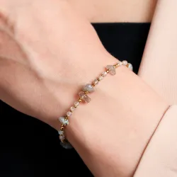 Komplet biżuterii stal chirurgiczna bransoletka i naszyjnik - Duchowe Przebudzenie