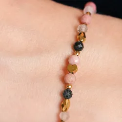 Komplet biżuterii srebro pozłacane bransoletka i naszyjnik - Ezoteryczna Elegancja