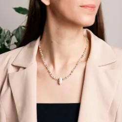 Komplet biżuterii srebro pozłacane bransoletka i naszyjnik - Zdrowie - Ezoteryczna Elegancja