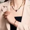 Komplet biżuterii srebro pozłacane bransoletka i naszyjnik - Ochrona - Ezoteryczna Elegancja